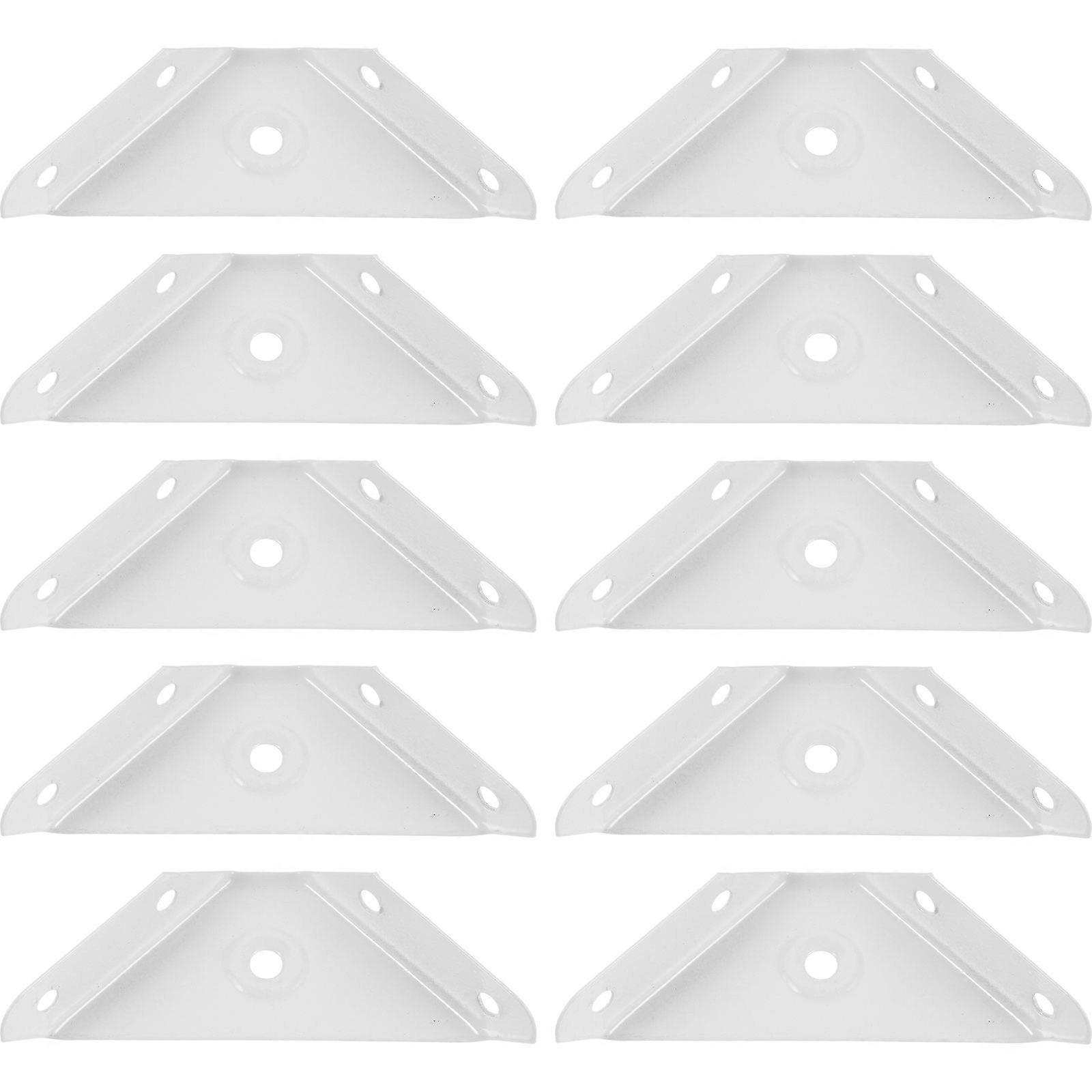 12pcs Cabinet Triangle Corner Brackets Cabinet Corner Support Brackets 90 Degree Braces