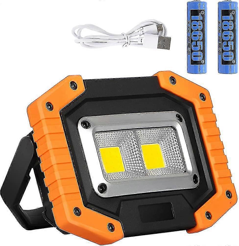 Rechargeable LED Work Light Super Bright COB Floodlight Portable Gift