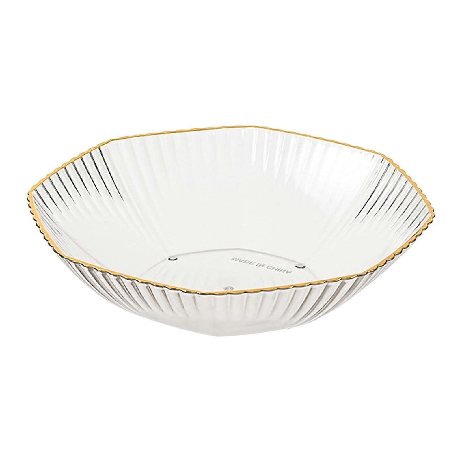 Bread Plate with Round Storage Compartment for Dry Fruits, Snacks, Sweets, and Cupcakes, Clear Plastic Design