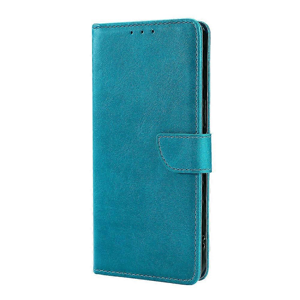 Veske Til Iphone 14 Lyseblå Flip Skinn Anti-Fall Kortspor På lager