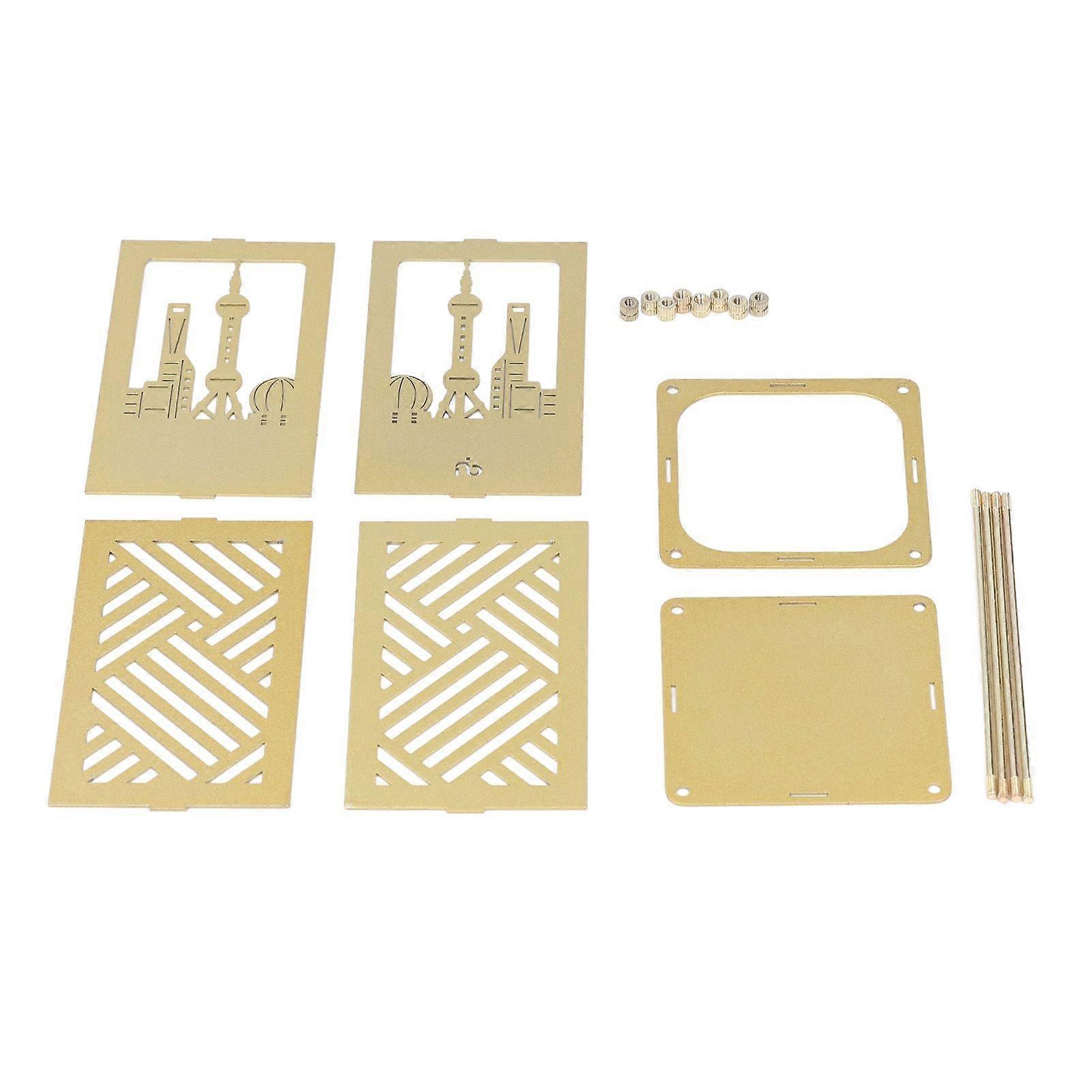 2025 أحدث طراز حامل قلم معدني متعدد الوظائف سهل التجميع لامع