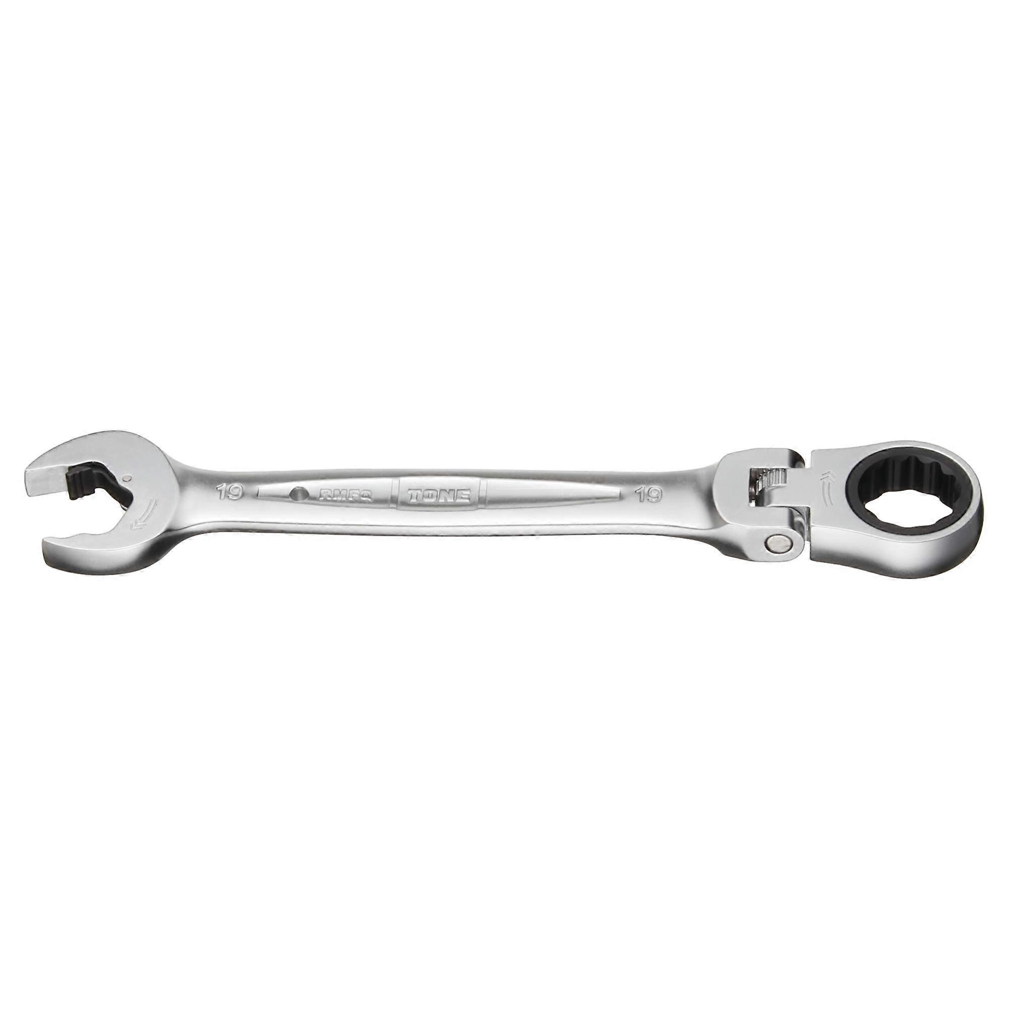 Ratchet Ring Wrench Ratcheting Spanner Head Flex Head Set RMFQ19 19mm