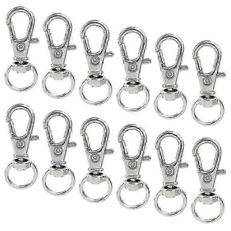 50 Pcs Swivel Clasps Lanyard Snap ,Metal Swivel Lanyard Snap Lobster Claw Clasp