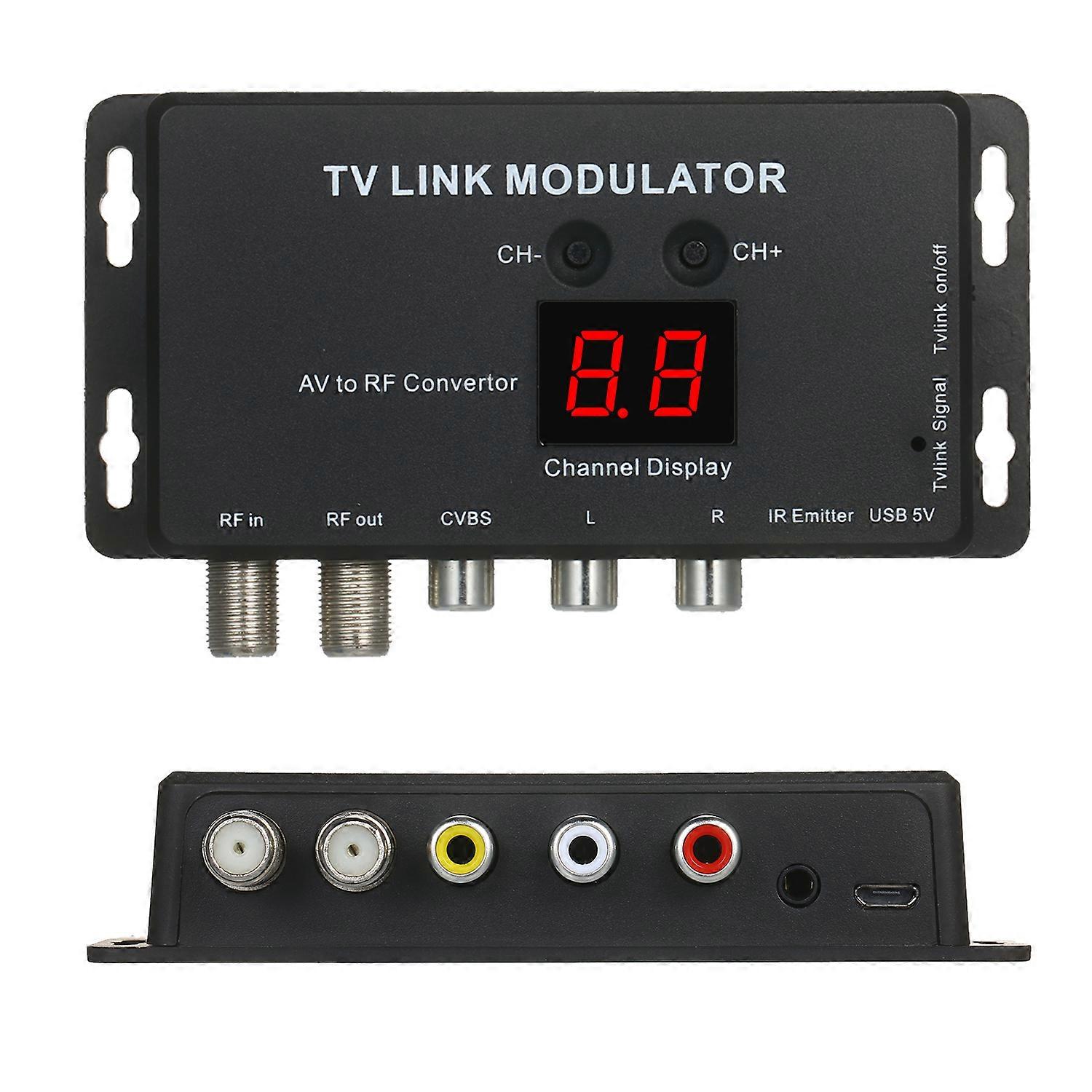 TVLINK Modulator AV to RF Converter and IR Extender RF Modulator