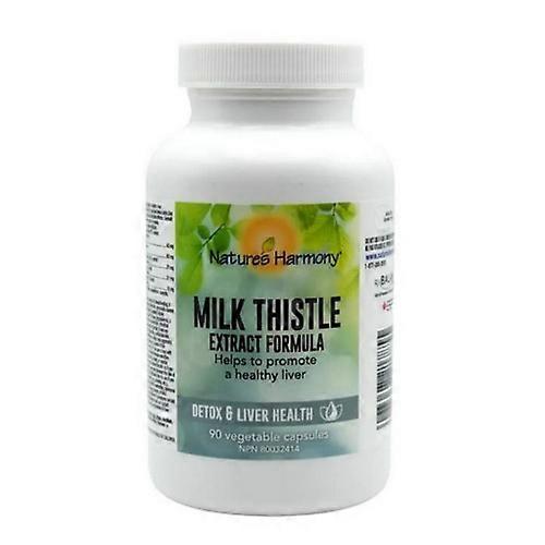 Natures Harmony Milk Thistle Extract Formula, 90 Veggie Capsules (Pack of 2)