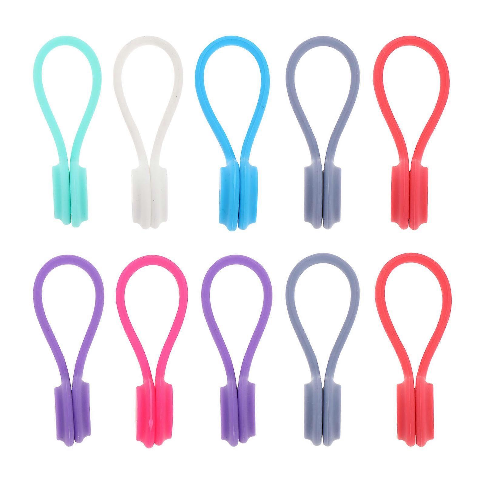 Organizer Cable Clips Desk Tidying For Professionals Assorted Color 10Pcs