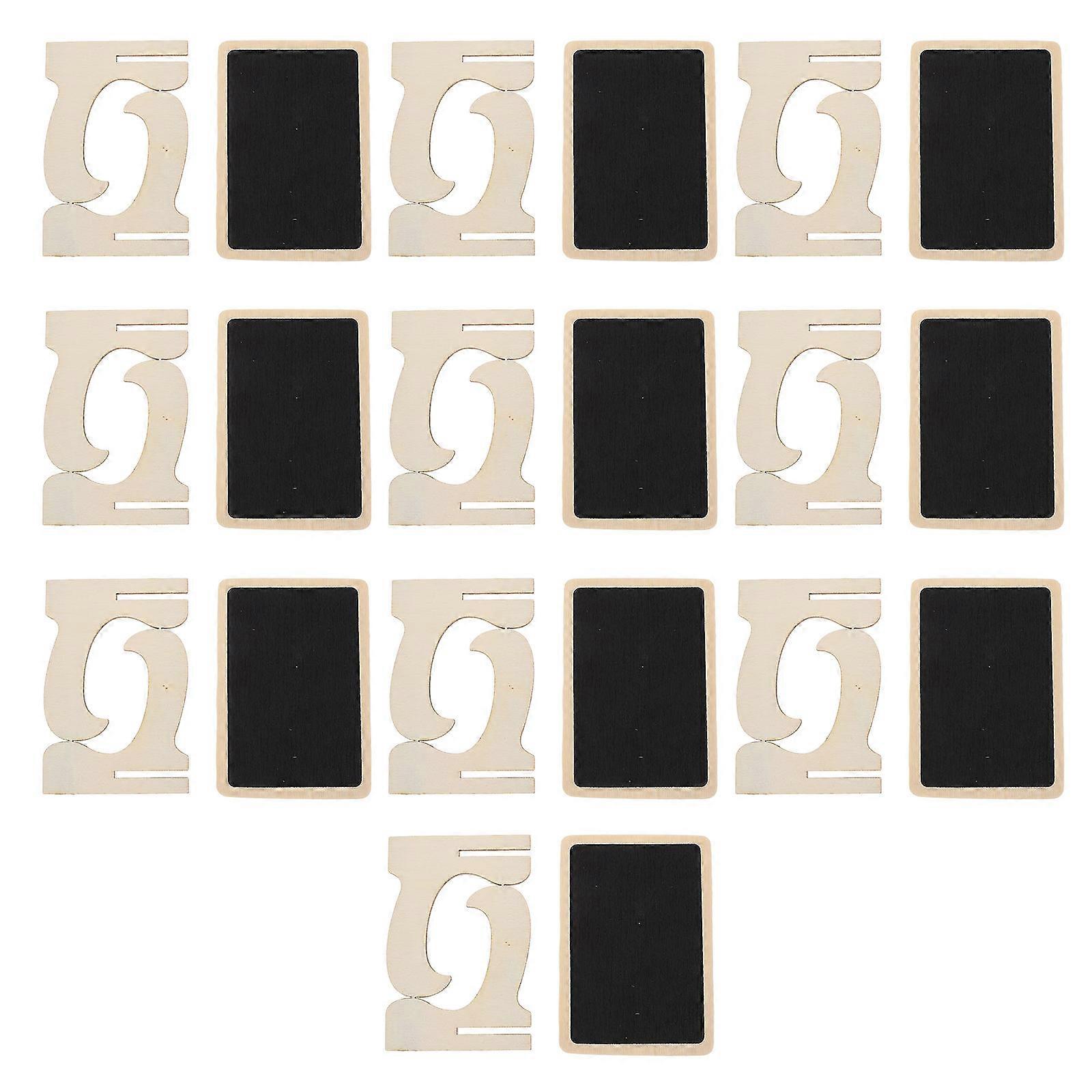Decorative Message Board Mini Chalkboards Signs Home Use Photo Prop Assorted Color 8.50X7.50X6.00cm 10Pcs