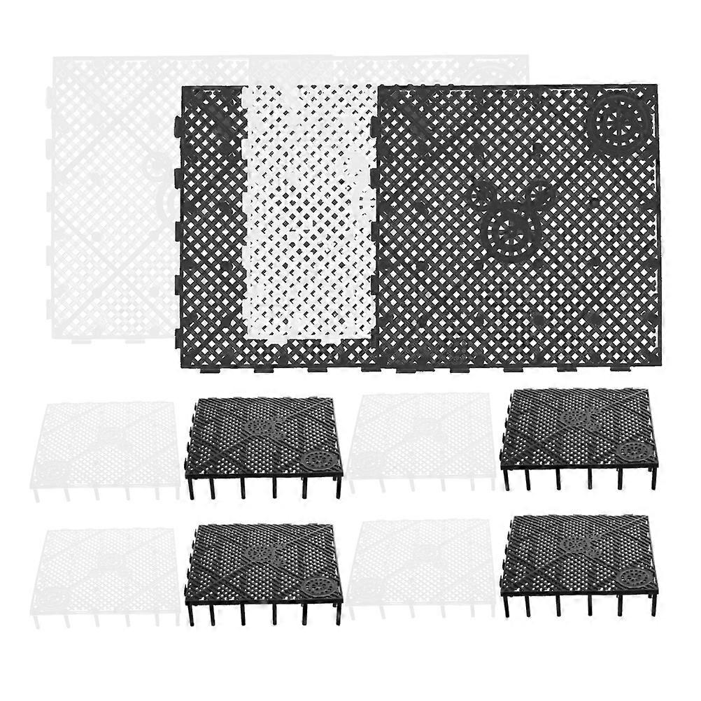 Fish Tank Accessories Plastic Aquarium Divider Bottom Filtration Plate For Water Quality Maintenance 12Pcs