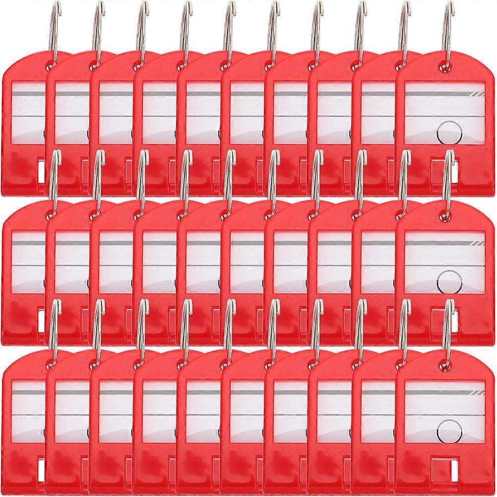 Rectangular Numbered Tags Key Pendants For Travel Keys Girlfriend Friends Durable Ink Prevention 35Pcs