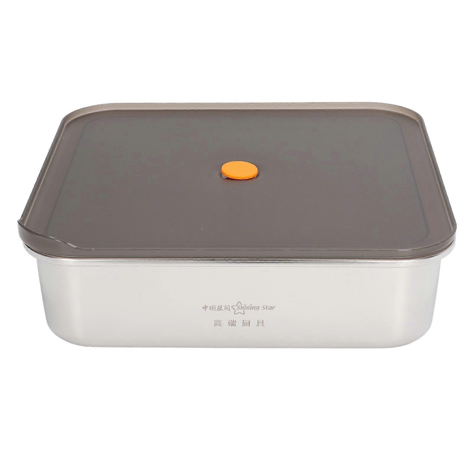 Stainless Steel Food Storage Container, Bento Box with Lid, 3700ml