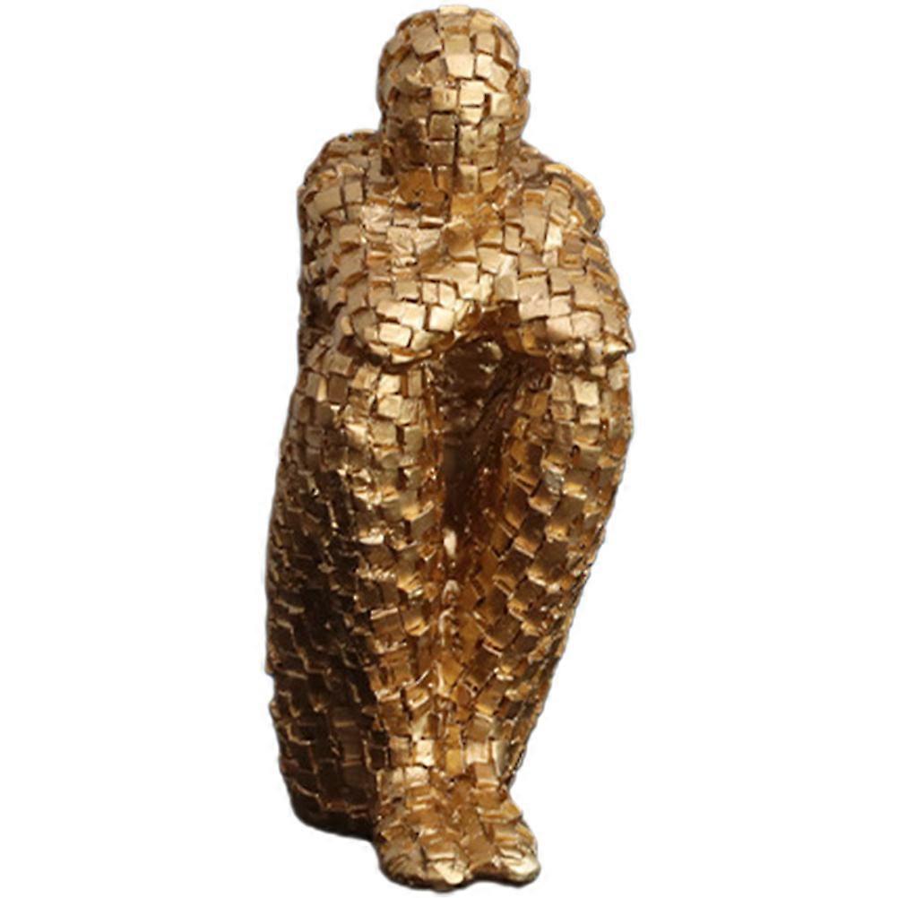 Modern Abstract Synthetic Sculpture Figurine for Home Decor Table Centerpiece Creative Hugging Character Statue for Living Room Office Women Mom