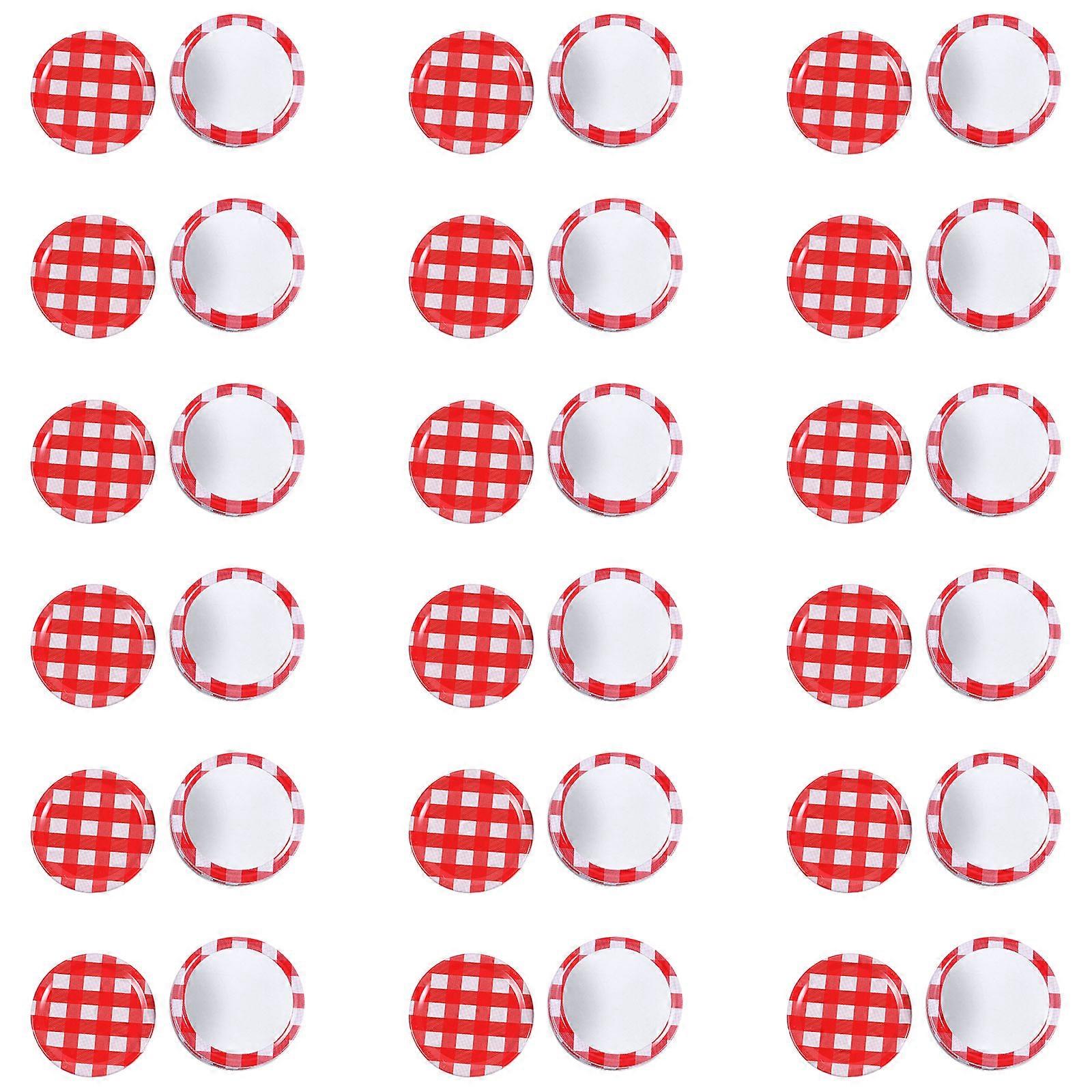 Replacement Can Lids Tinplate Canning Lids Food Storage Home Users 70mm Airtight Seal 24 Sets