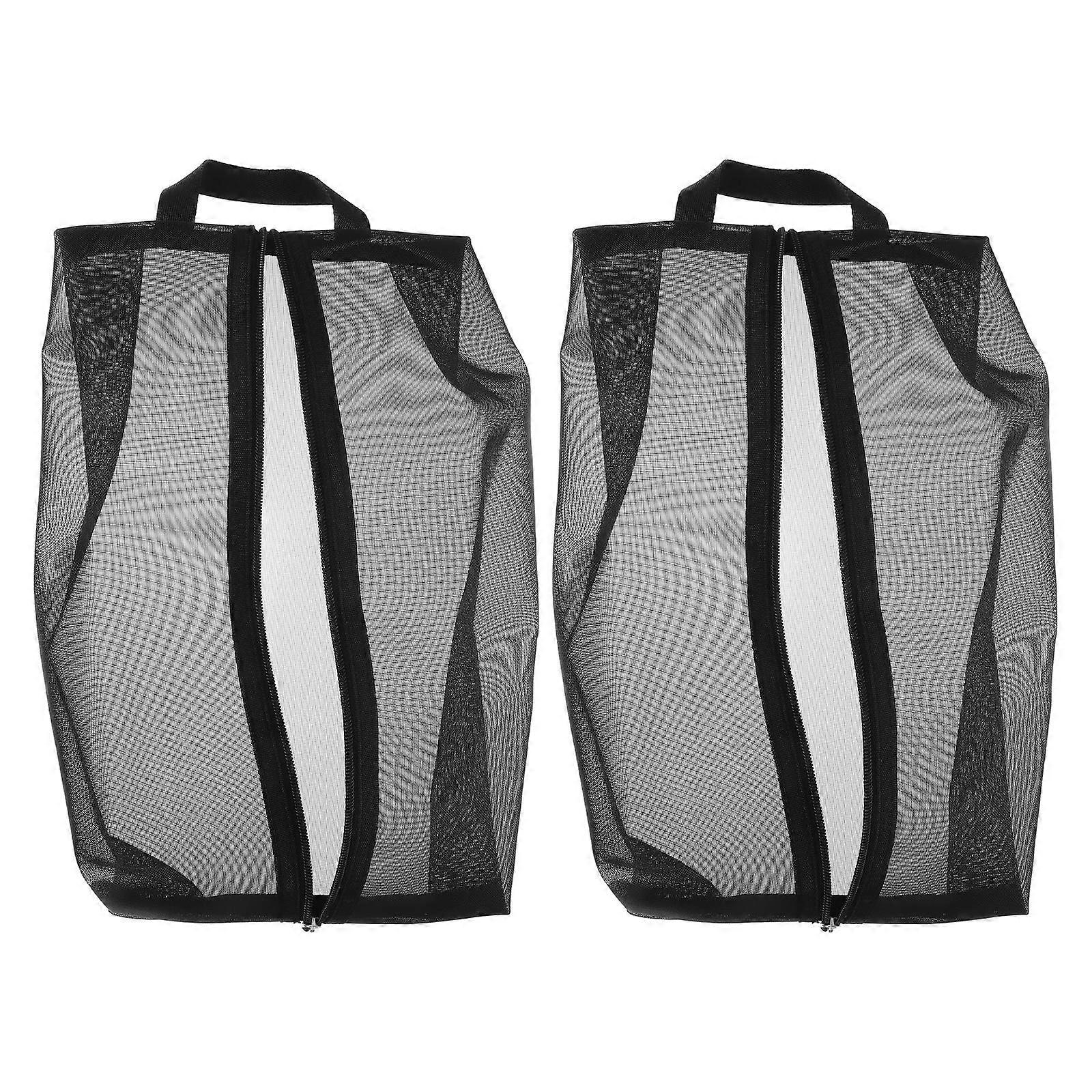 Here's a refined and professional product description for the **2pcs Portable Mesh Shoe Bags For Travel**:
### 2 Pack Portable Mesh Shoe Bags for