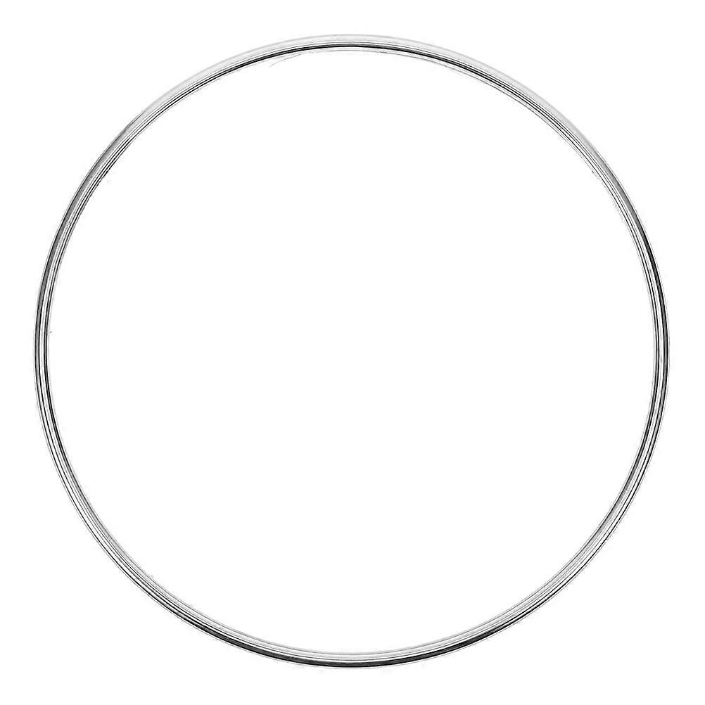 Trash Can Press Ring Silver Plastic for Bag Stability