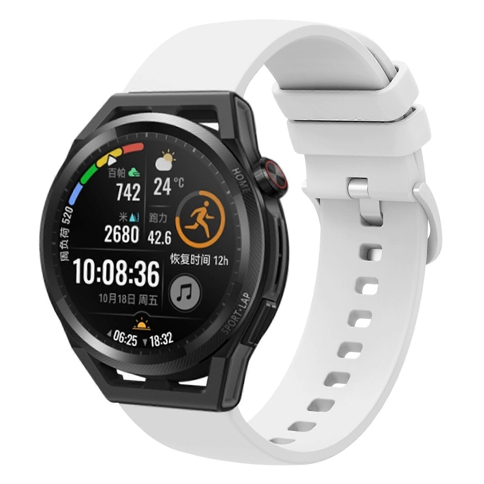 For Huawei Watch GT Runner 22mm Solid Color Soft Silicone Watch Band