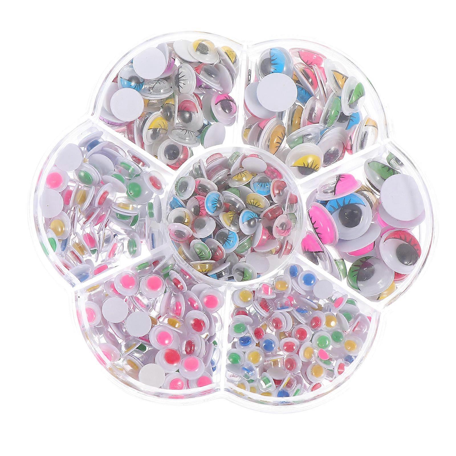 1 Box of Self Adhesive Eye Stickers Movable Eyeballs Colorful Eye Patches