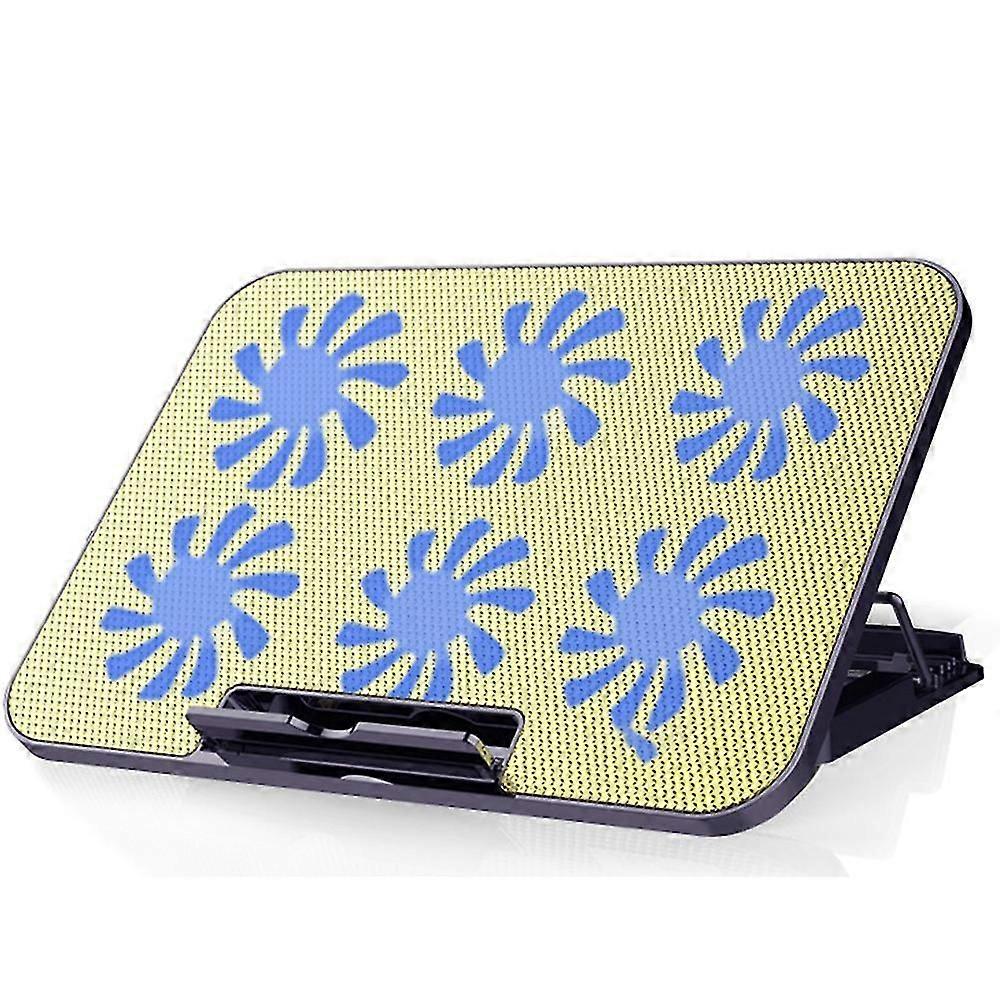 Notebook Computer Cooling Pad with 6 Quiet Led Fans (for Notebook Computers Under 18 Inches), Ultr Black gold luxury