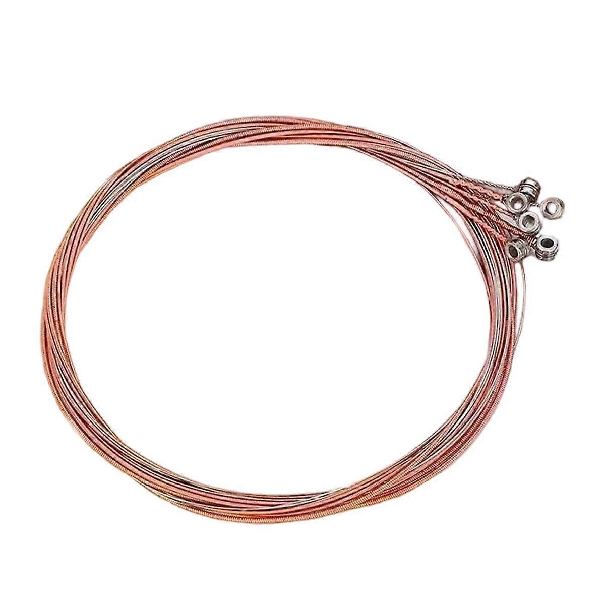 Acoustic Guitar String Replacement AntiRust Coating Light Musical Instrument Accessories(Copper )
