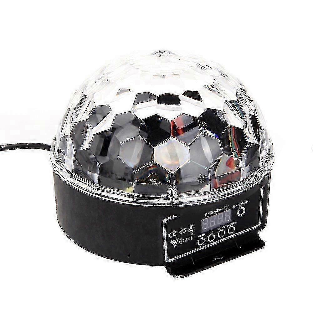 LED RGB Crystal Magic Ball Effect Light for DJ Stages, Suitable for KTV, Clubs, Pubs, Bars, Weddings, and Voice-Activated Shows