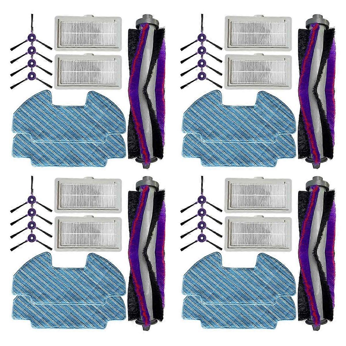 9 Pieces / Set Roller Side Brush Wipe Filter Replacement 