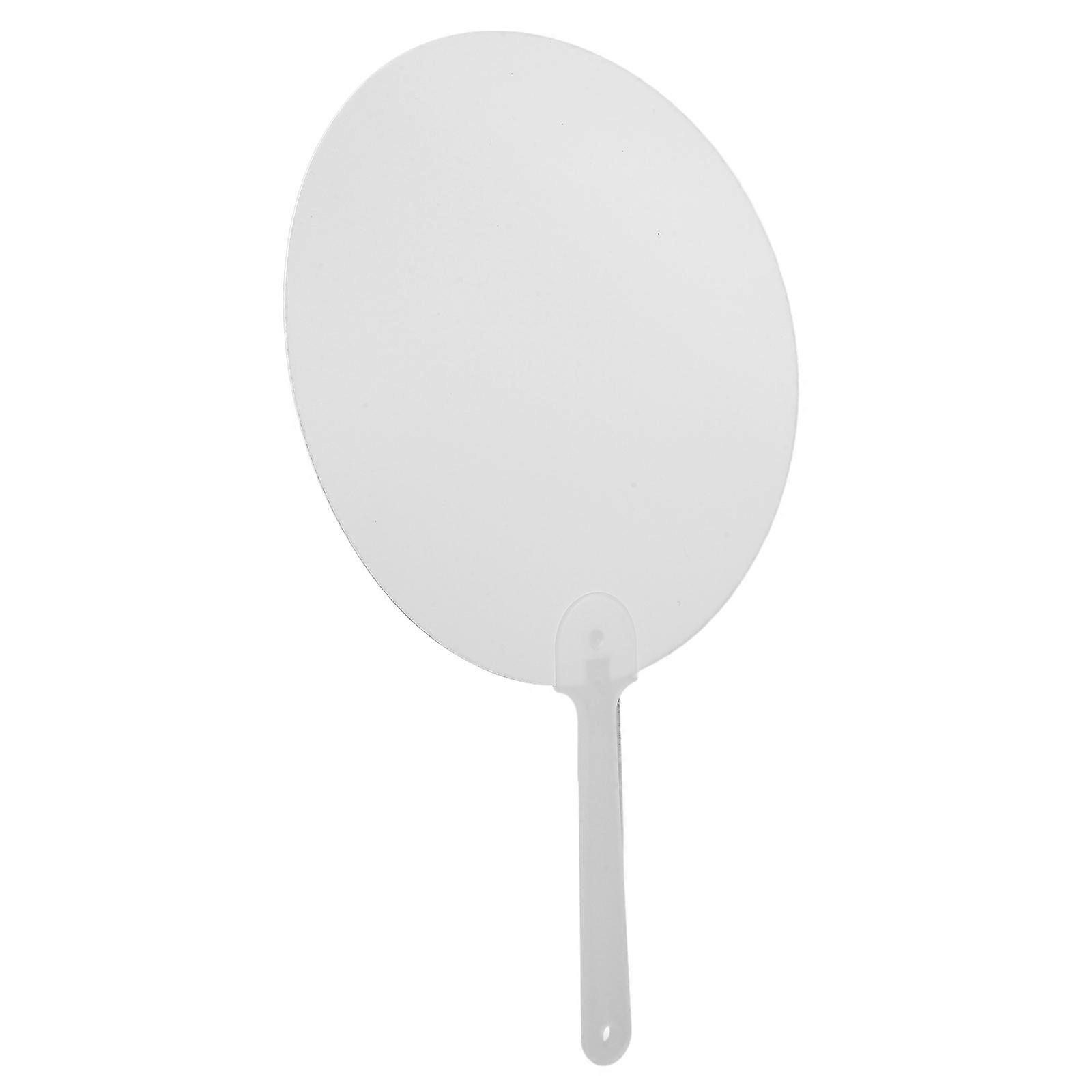 Diy Handheld Fans Round Shape Diy Sublimation Handheld Fan for Weddings 27.50X17.50X0.30CM 1Set