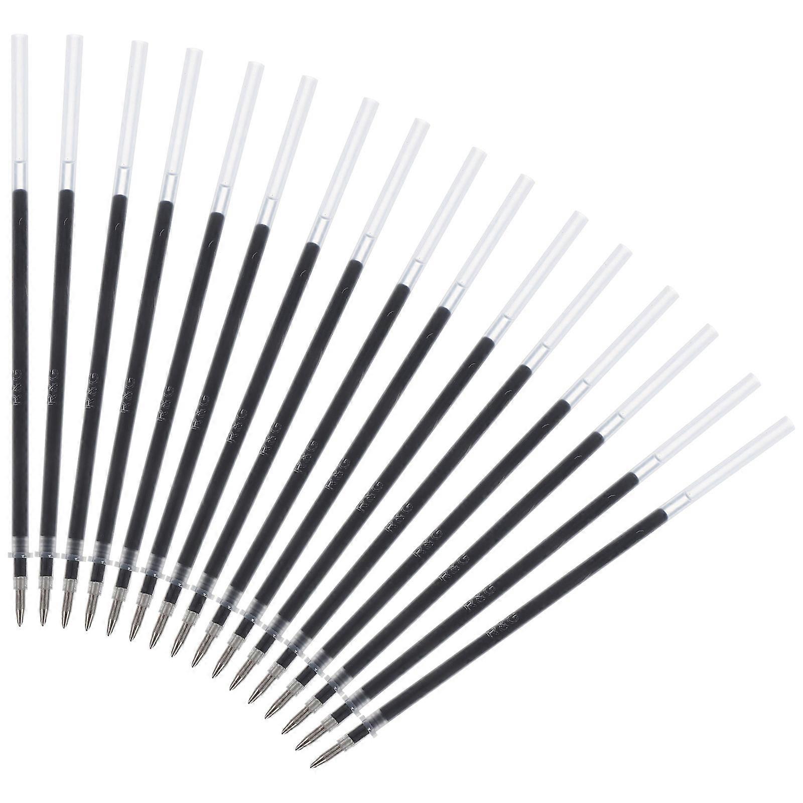 Smooth Pens For Writing Quick-Drying Ink Black Gel Pen Refills For School And Office Use 13.00X0.50X0.50CM Replaceable Refills 24Pcs