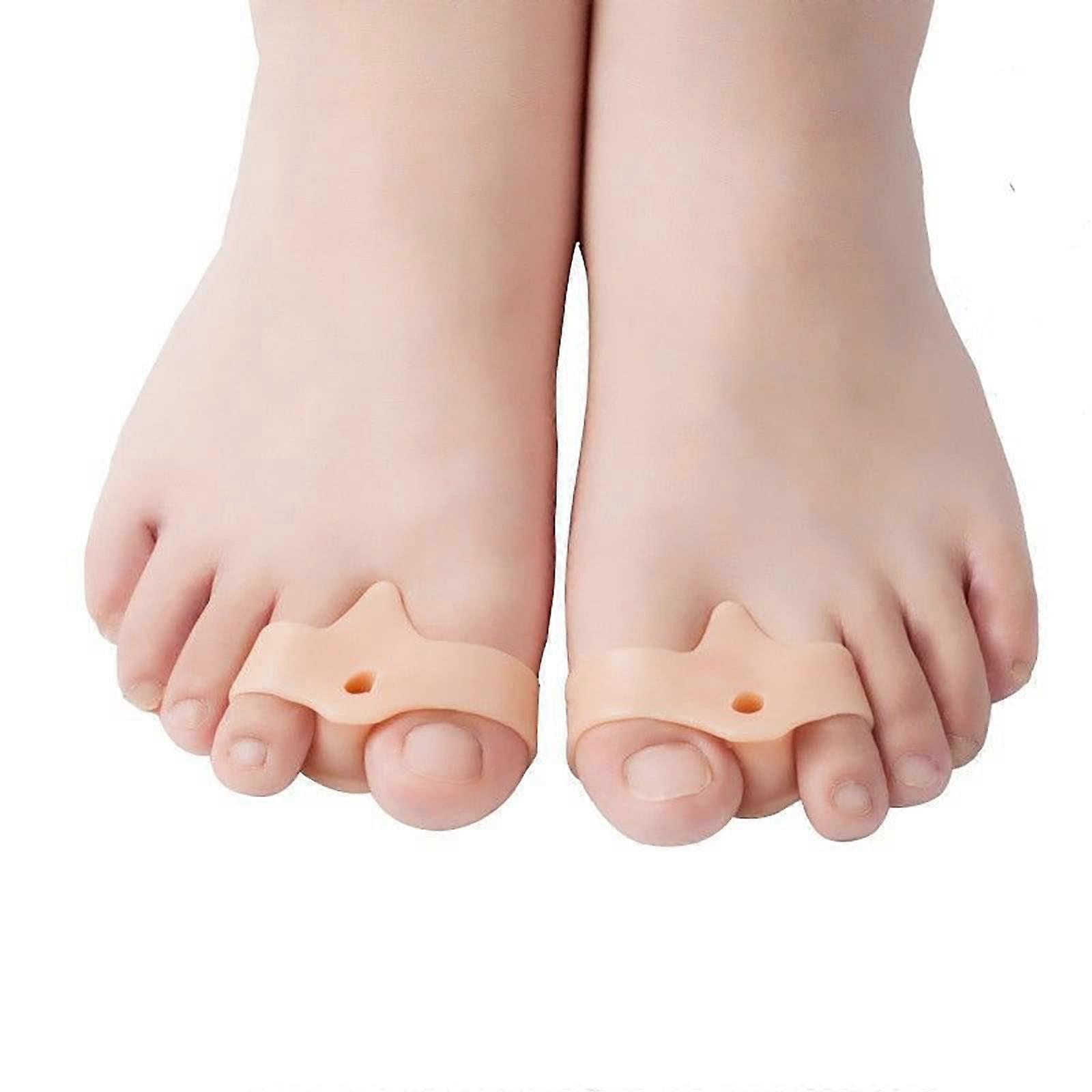 Gel Toe Separator Bunion Corrector for Women and Men, Orthopedic Bunion Splint (Flesh)