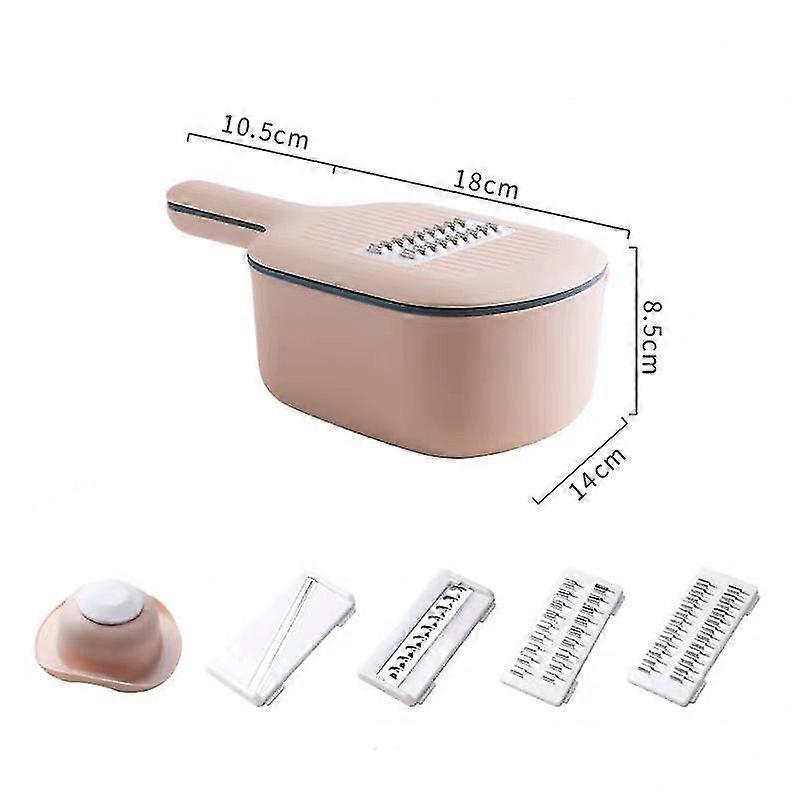 Multifunctional Kitchen Utensils Cutter Slicer Scraper for Cutting Potato Chips, Suitable for Various Kitchen Tasks, Grey