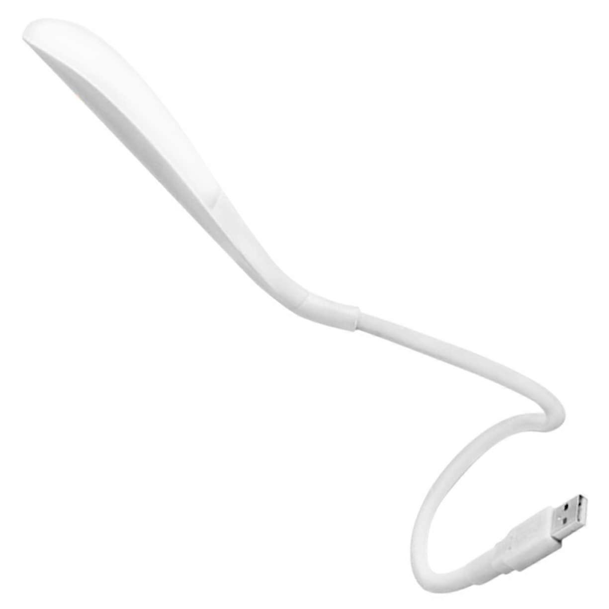 USB LED desk lamp with brightness adjustment, reading light for laptop, PC, and bedside lighting, flexible design for cozy and camping use.
