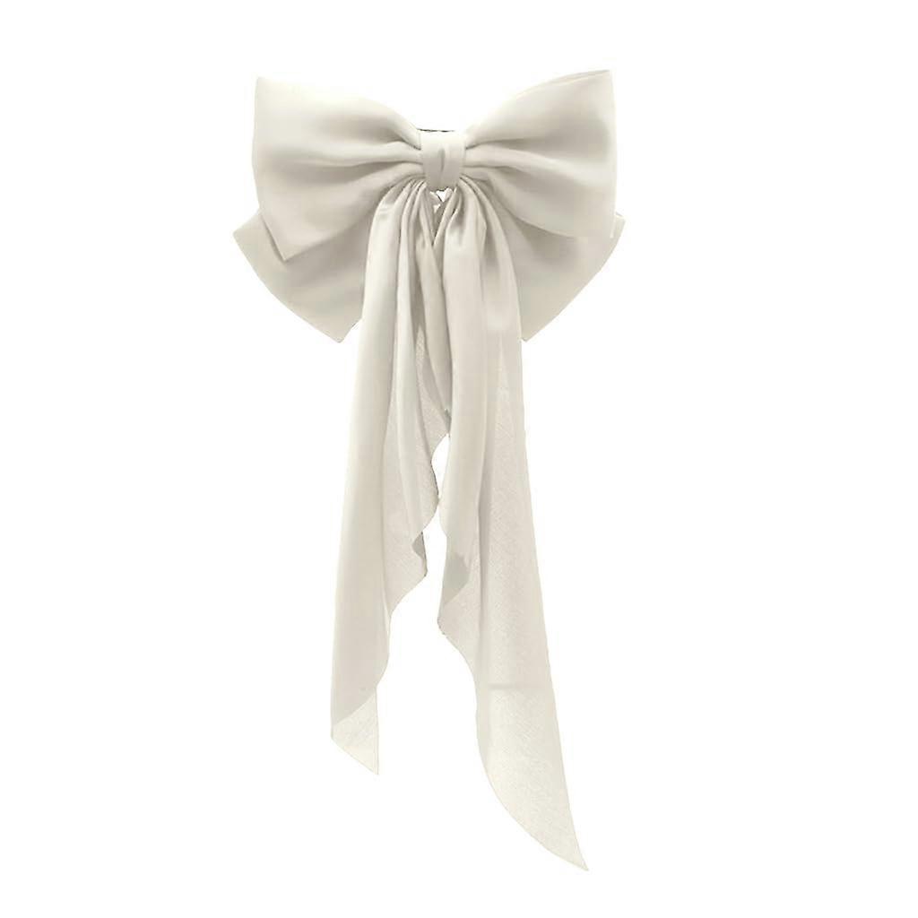 XIAHIOPT Hair Clip with Bow, Vintage, Bow, Hair Accessory, Versatile Jewelry for Women White