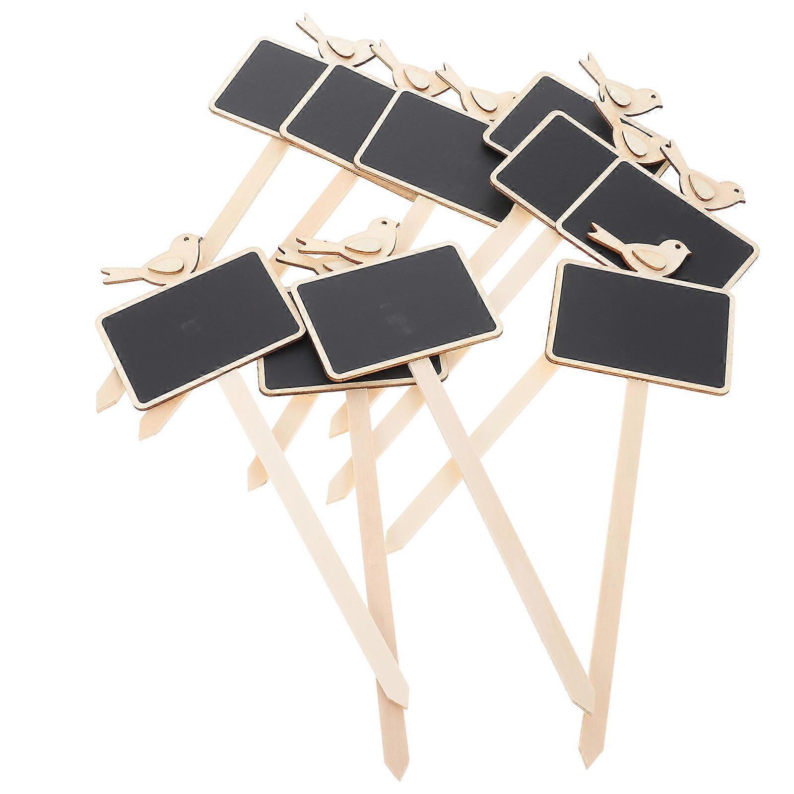 20 Pcs Black Chalkboard Labels for Decoration with Stick Perfect for DIY Projects and Home Use