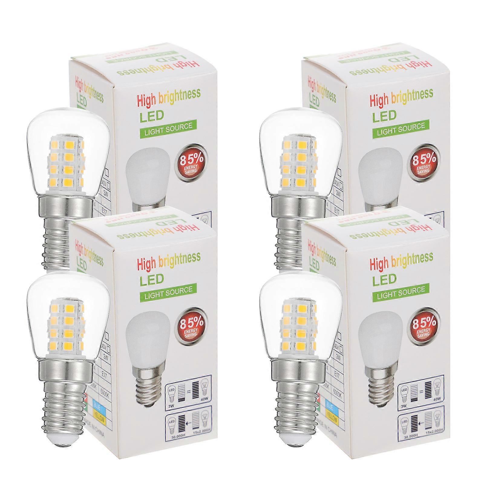 Appliance Light Bulbs Refrigerator Mini Refrigerator Light Replacement Ceramic Material 2.5x2.5cm 220V Voltage 4Pcs