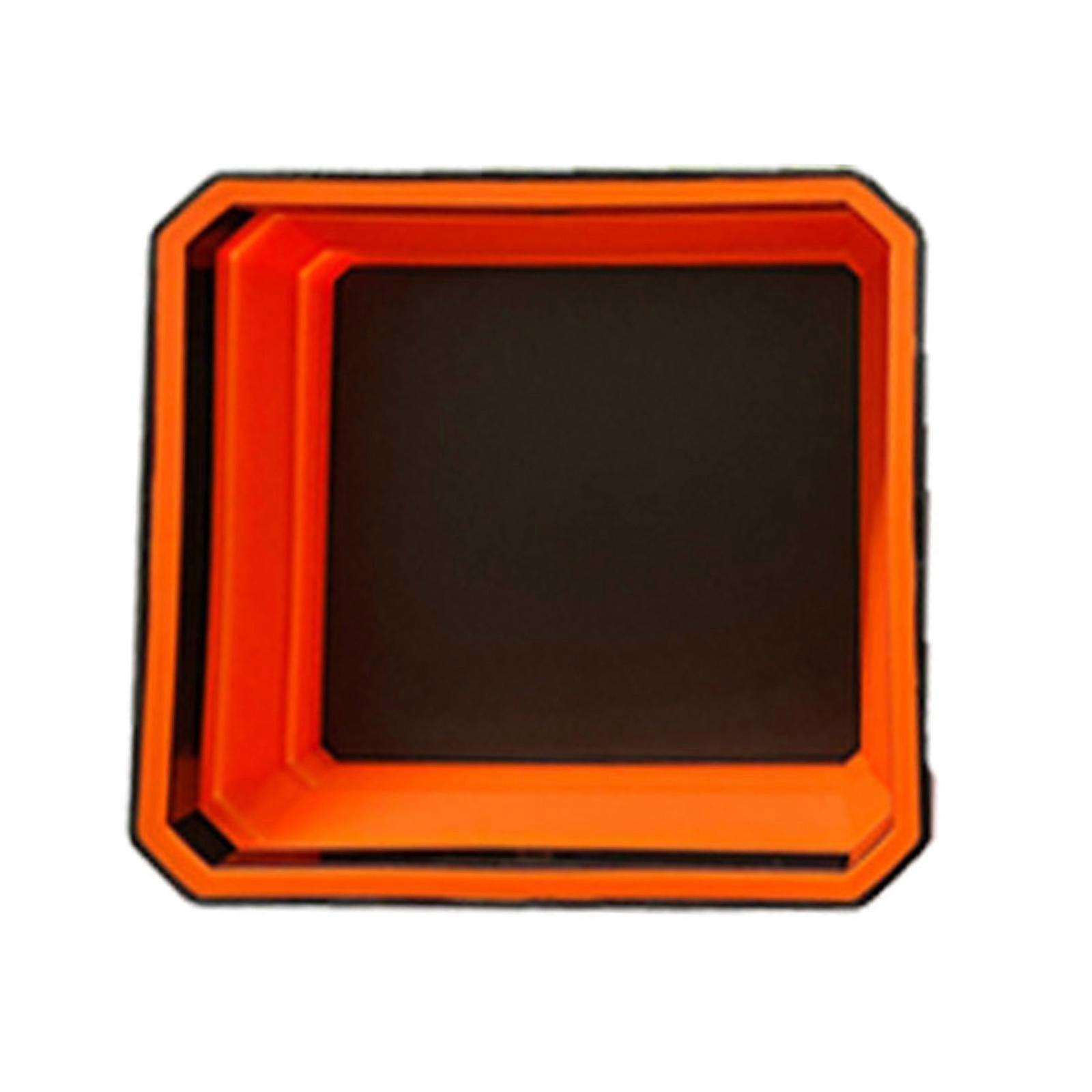 4.5in Collapsible Tools Parts Tray Tool Storage Holder Folding Magnetic Screws Nuts Parts Tray for Low Profile Storage