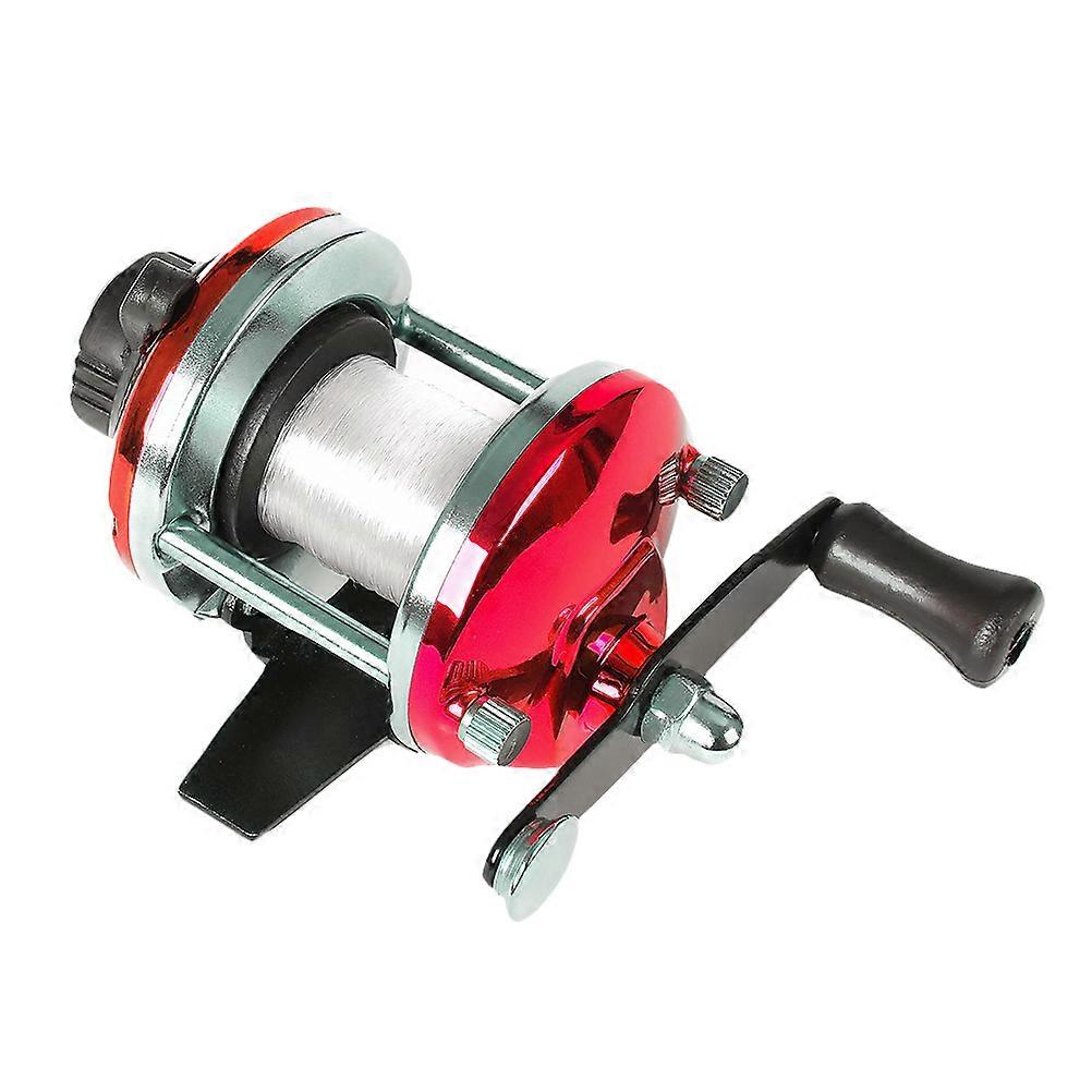 Fishing Line Reel Spooler De-Spooler Drum Style Wire Winding Machine For Outdoor Activities Red 9x4.3x4.3cm Thread Tightness Control 1Pack