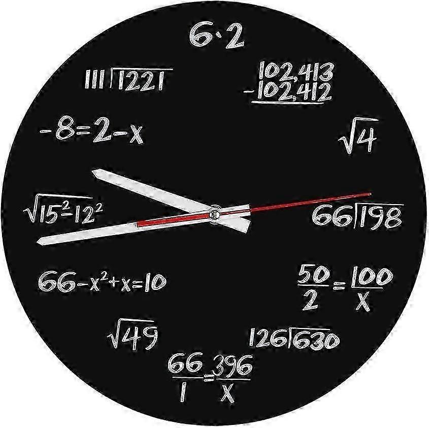 2025 Latest Model Acrylic Wall Clock Creative Math Wall Clock Math Formula Clock