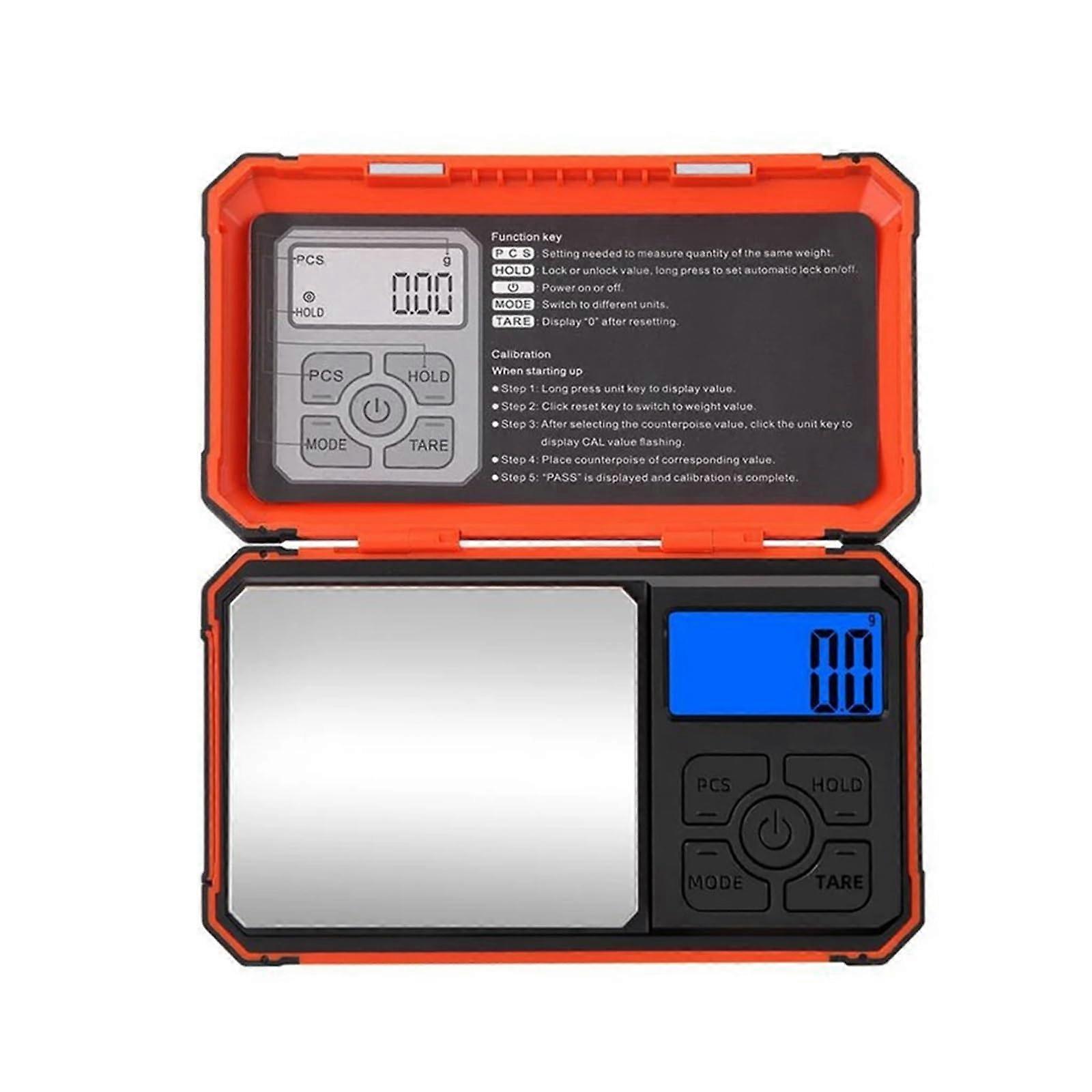 Digital Scale Portable Pocket Precision Scale LCD Display Kitchen/Jewelry With 10 g Calibration Weight Rechargeable UK