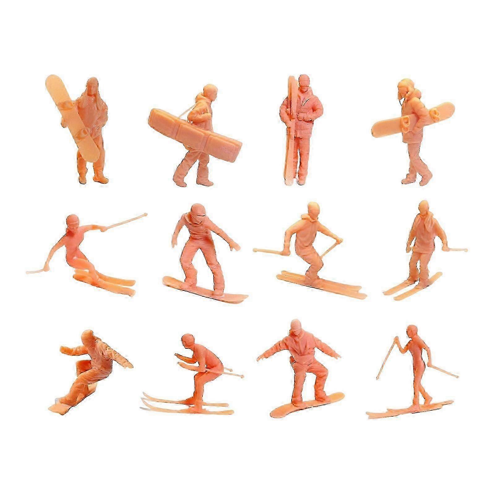 Simulation Skiing Figures Scenery Landscape Layout for Diorama Sand Table Layout hwy