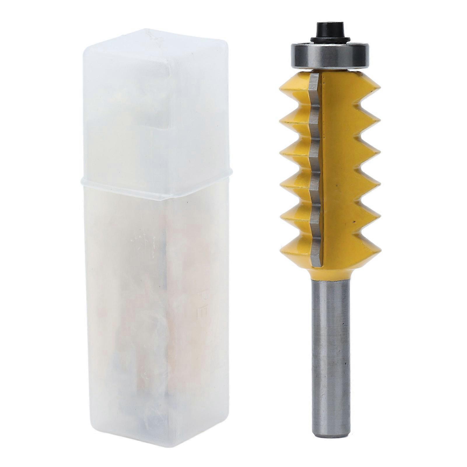 Joint Router Bit Carbon Steel Alloy Wave Type Multi Tooth Milling Cutter for Wood 8mm Shank