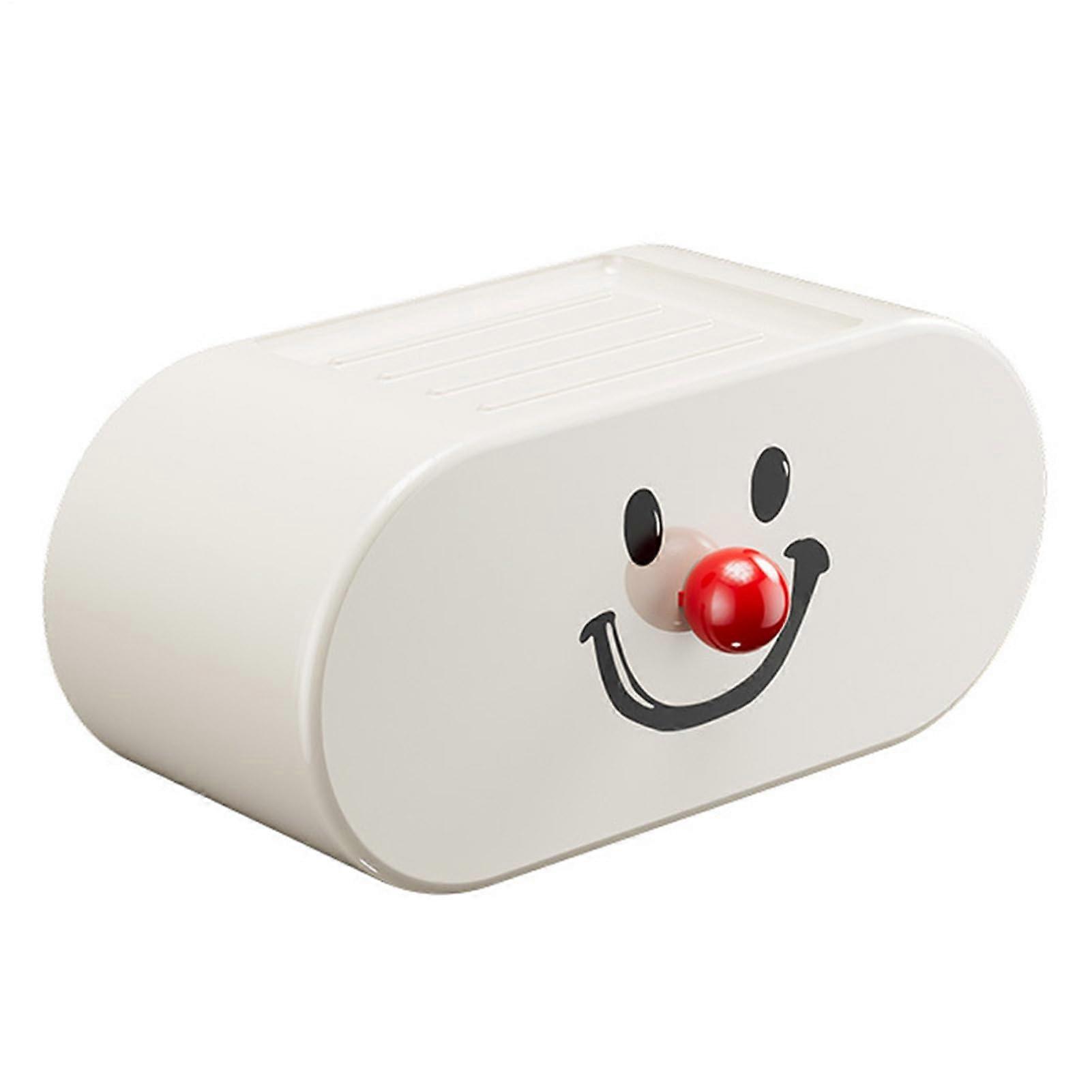 Bathroom Tissue Organizer with Smile Design, Compact Towel Holder, Multifunctional Storage Solution, Durable Material