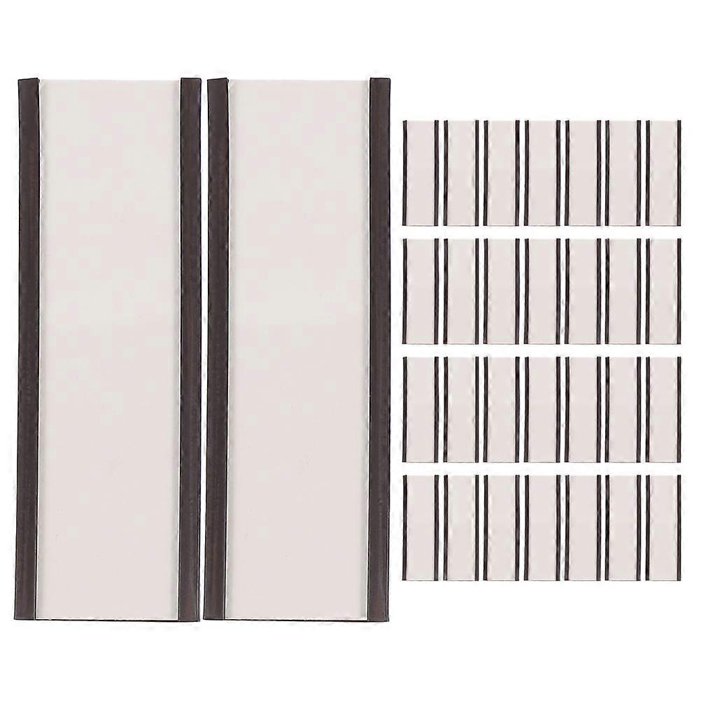 Warehouse Shelf Labeling Rectangular Magnetic Wall Signs Holder Market Price Display 30Pcs