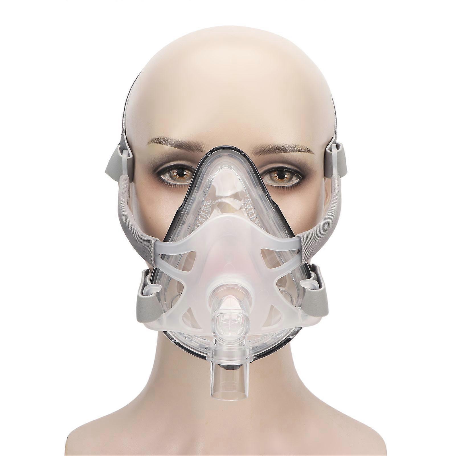 Breathing Machine Face Cover Double Layers Silicone Pad 360 Degrees Turning Head Replace Full Face Cover S