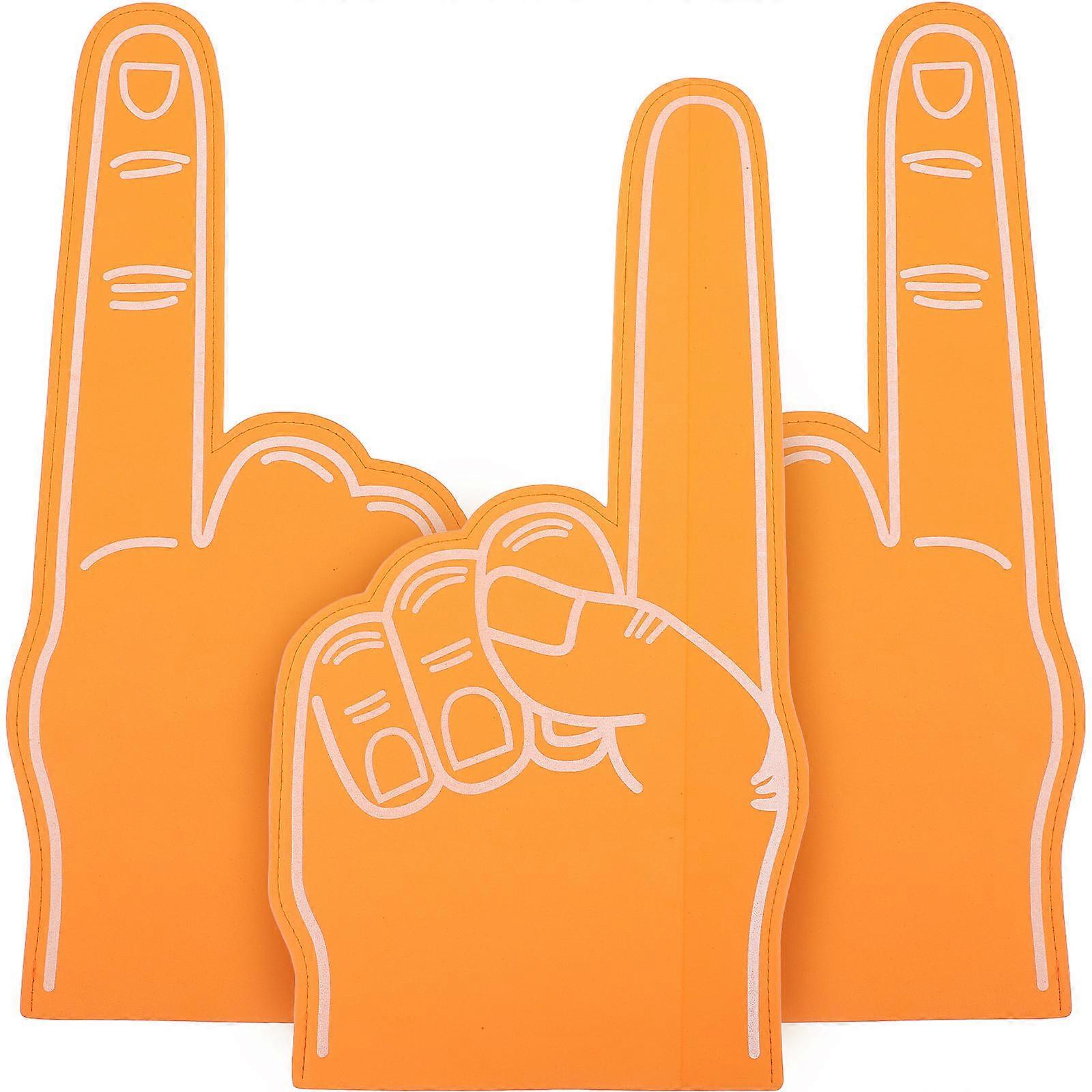 Cheer Hand Foams Fingers Concerts Audience 45.00X23.00X0.20CM Sound Effects 3Pcs