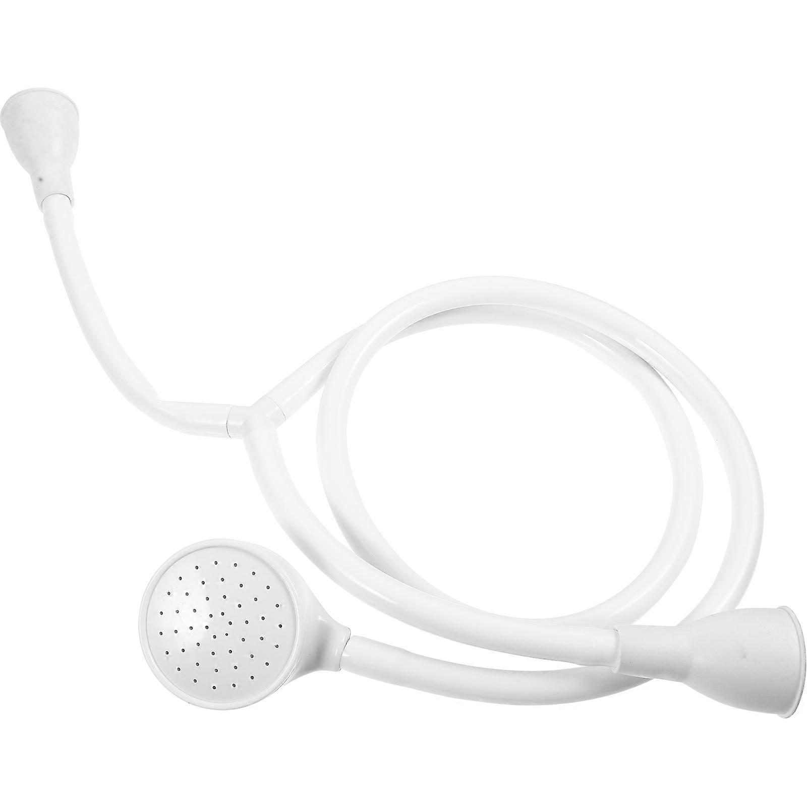 Pet Shower Attachment Plastic White with Easy Connect for Dog Shower Use