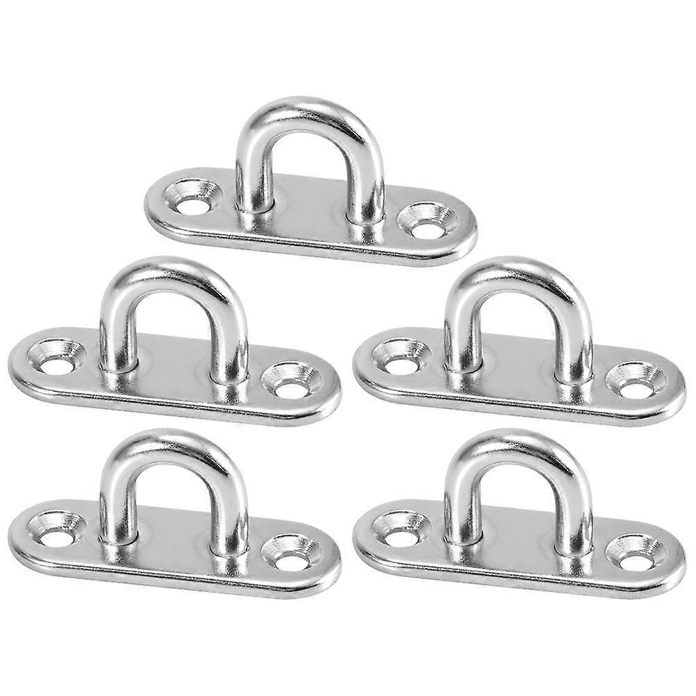 Load-Bearing Hook Stainless Steel Oblong Plate Hanger For Small Yachts 5Set