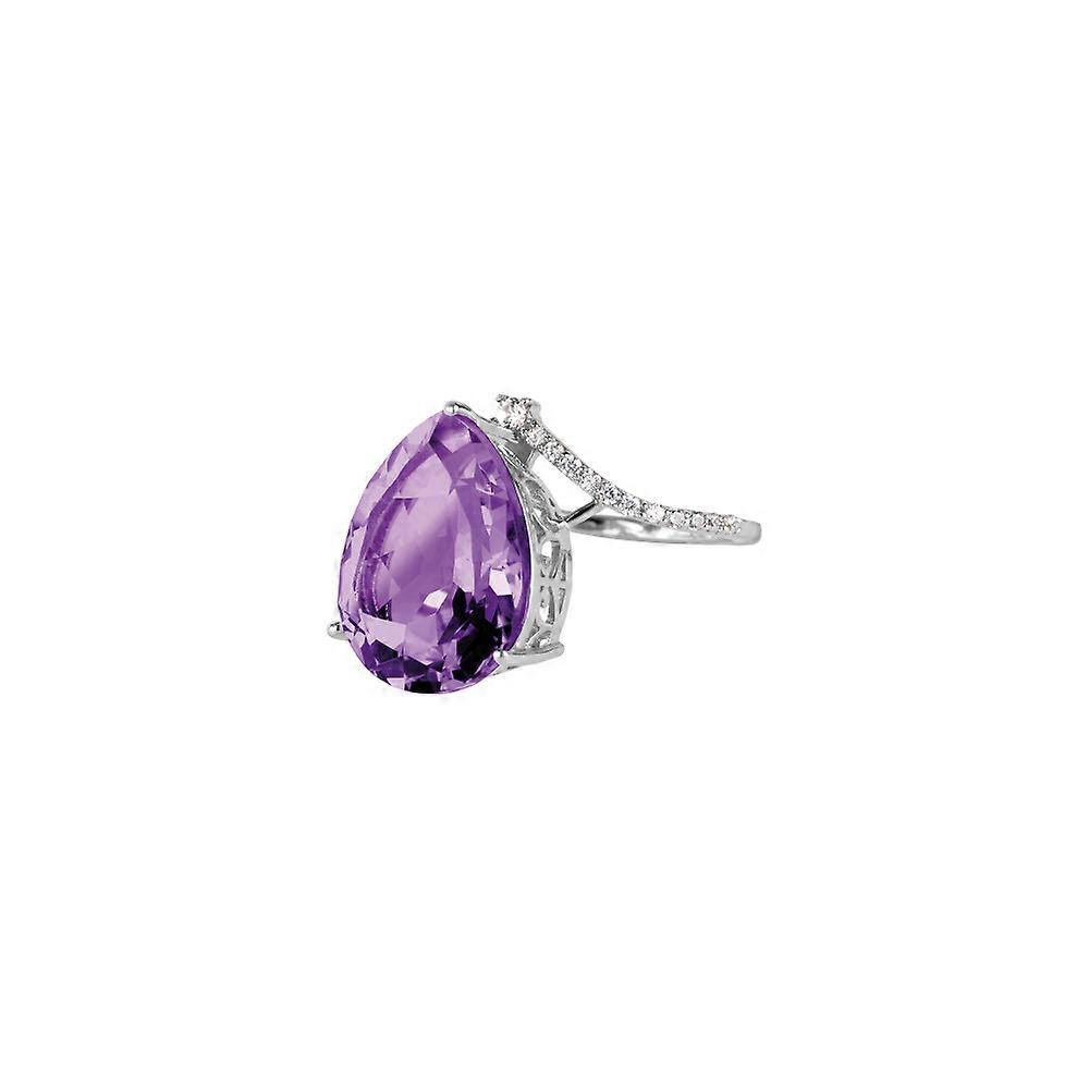 Jacques Lemans - Ring Sterling silver with amethyst - SE-R160B58 - Ring width: 58