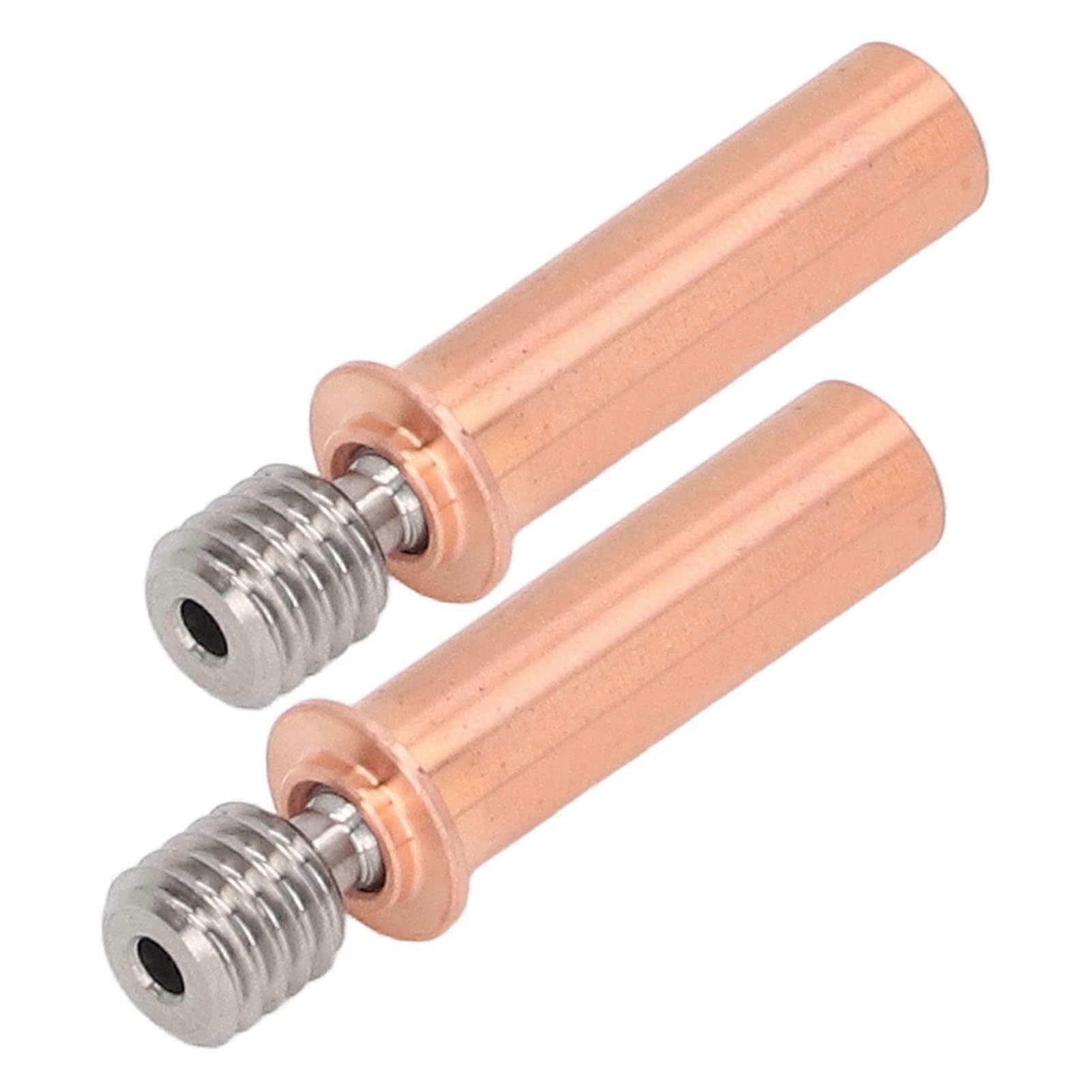 torque nozzle heat break for Cr 6 SE 3D printer, durability, M6 thread size, 2 pieces