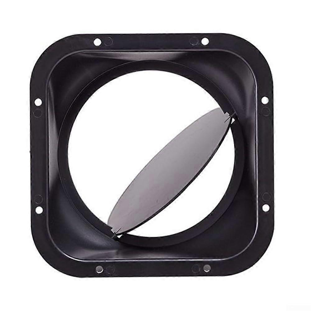 Lightweight Duct Connector Square Flange ABS Plastic 150mm for Inline Extractor Fans and Ventilation Systems