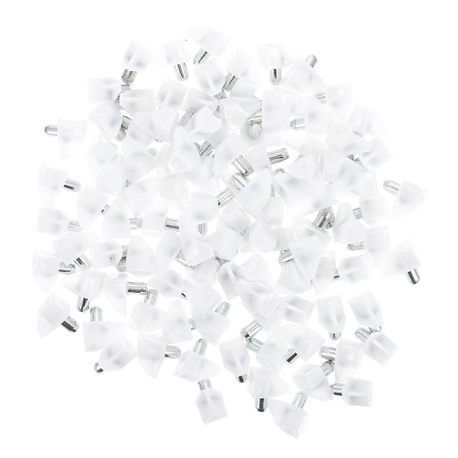 Durable Shelf Support Pegs for Furniture Use Made of ABS and Zinc Alloy White Color 100 Pieces