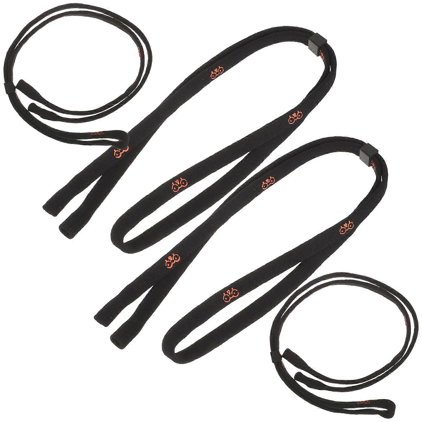 Glasses Strap Eyeglasses Lanyards for Glasses 4Pcs Black