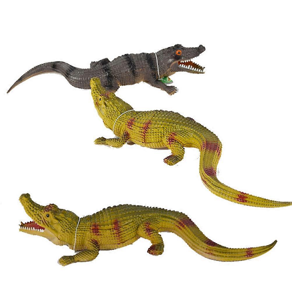 Mini Simulation Animals Toy Creative Design Reptile Toy for Kids Delicate Attractive Stress Relief 28X4CM 2Pack
